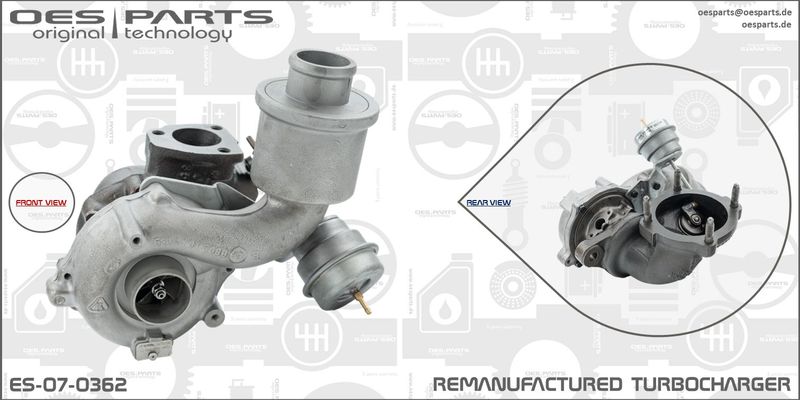 OES PARTS Kompresors, Turbopūte ES-07-0362